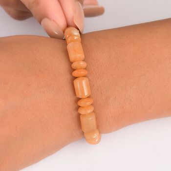 Flexibles rotes Aventurin Armband - 120 ct.