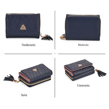 Geldb&ouml;rse mit RFID-Schutz, 11x8x4cm, Dunkelblau