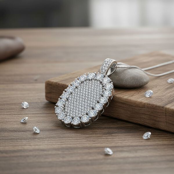 Moissanit Schmuckset 925 Silber rhodiniert ca. 5,99 ct. image number 2