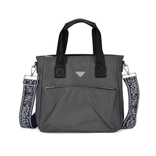 Praktischer Shopper mit verstellbarem Riemen, Schwarz image number 0