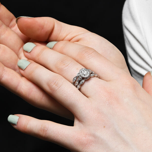 New York Kollektion - 3er-Set  I1 GH Diamant Ring in 585 Wei&szlig;gold- 1 ct. image number 5