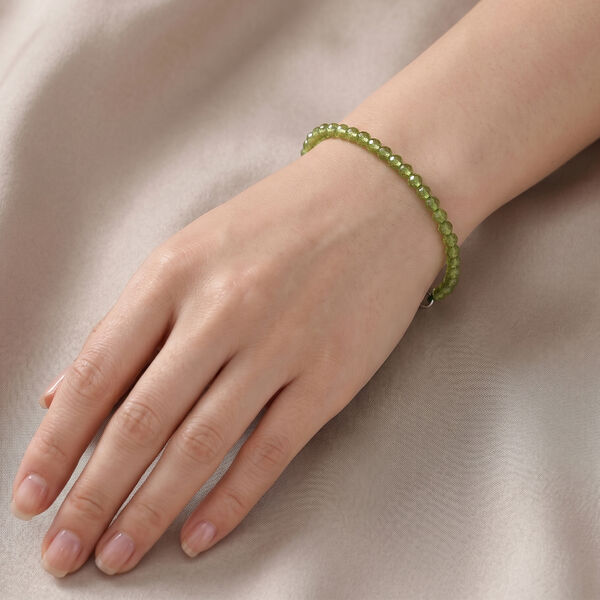Peridot Armband ca. 18 cm 316L Edelstahl ca. 15,00 ct. image number 2