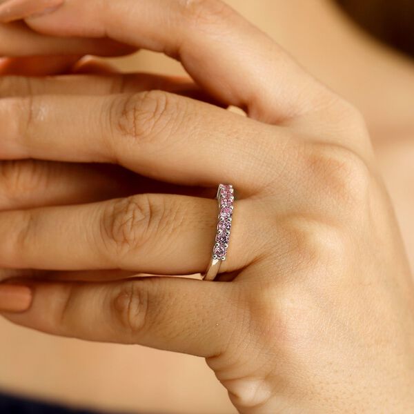 J Francis gefertigt mit SWAROVSKI- Rosa Swarovski Zirkonia Ring image number 3