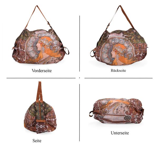 Shopper Tasche mit La Plume Mucha Design, 40x30x12cm, Mucha image number 5