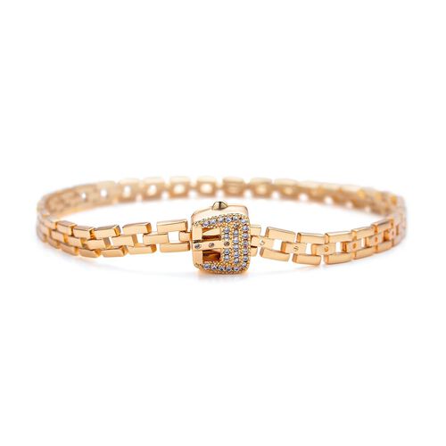 Weißes Zirkonia-Armband, 17 cm - 0,20 ct. image number 0