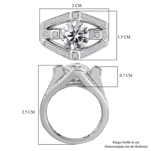 Moissanit Ring, ca. 2,27 ct image number 8