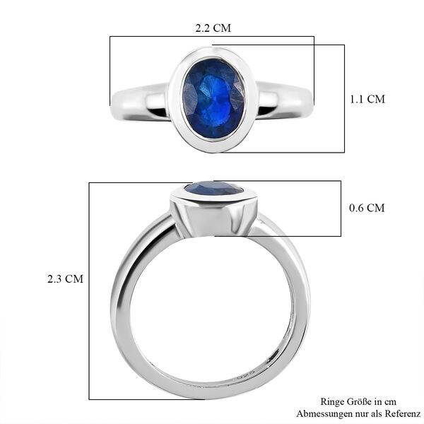 AA tansanischer, blauer Spinell-Ring, 925 Silber platiniert  ca. 1,51 ct image number 7
