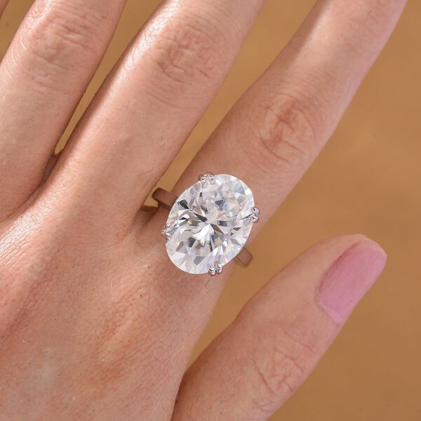 D'Joy Moissanit Ring und Anh&auml;nger mit 45 cm langer Kette image number 10