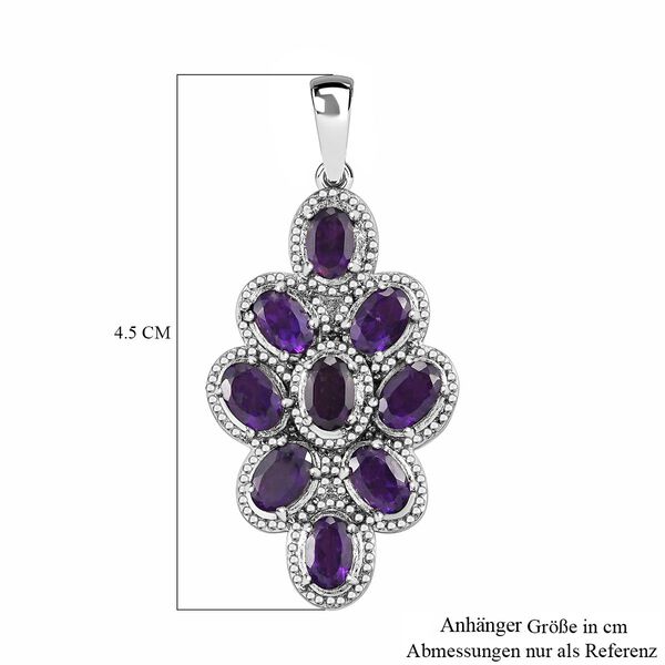 Afrikanischer Amethyst Anh&auml;nger  Edelstahl ca. 3.89 ct image number 6