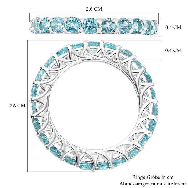 Blauer Apatit-Ring - 3,14 ct. image number 7