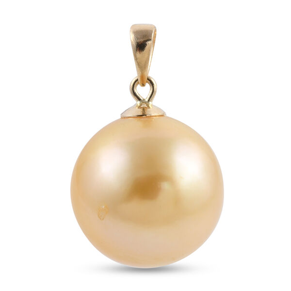 Royal Bali Kollektion - ILIANA Goldene S&uuml;dsee Perle Anh&auml;nger 750 Gelbgold image number 0