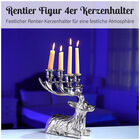 Rentier Figur 4er Kerzenhalter, 23.8x17x25.4cm, silber image number 7