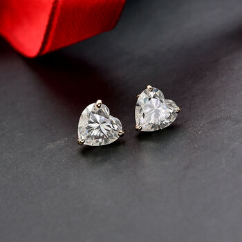 Moissanit Ohrringe in 585 Gold - 3,74 ct.