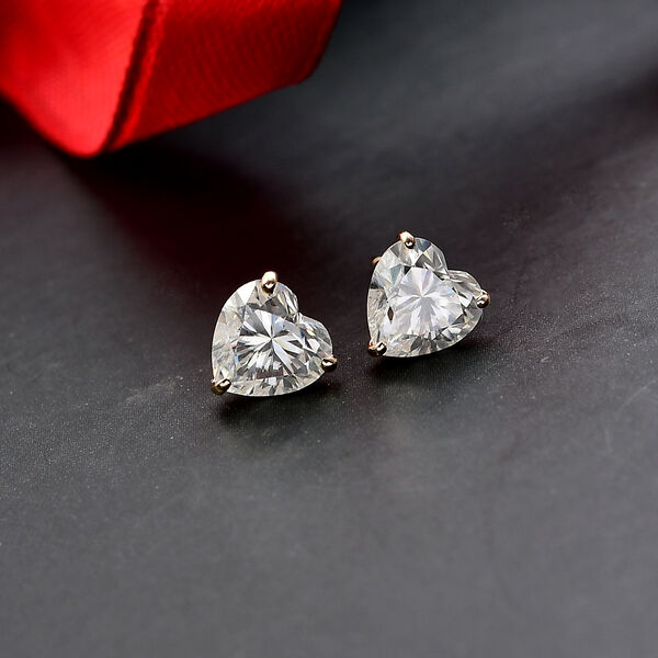 Moissanit Ohrringe in 585 Gold - 3,74 ct. image number 2