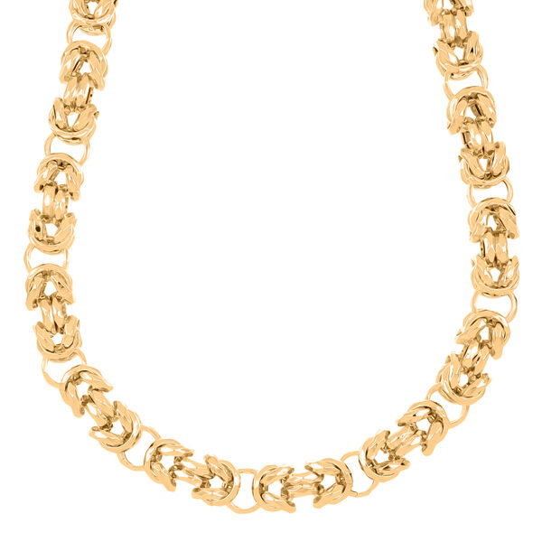 LA BELLA feinstes handgefertigtes Italienisches K&ouml;nigskette ca. 56 cm 925 Silber vergoldet ca. 83,40g