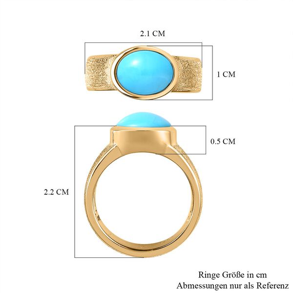 Amerikanischer nat&uuml;rlicher Sleeping Beauty T&uuml;rkis-Ring - 1,44 ct. image number 7