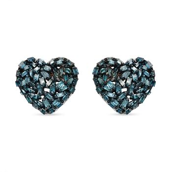 GP Heart Kollektion - Diamant und blaue Saphir-Ohrstecker- 0,54 ct.