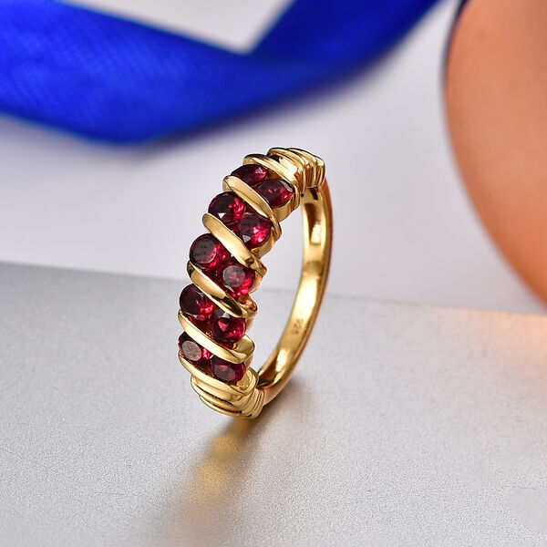 D'Joy AA nat&uuml;rlicher Rhodolith Granat Ring - 1,54 ct. image number 1