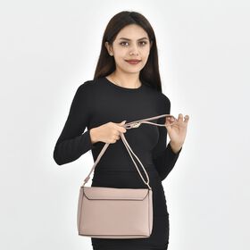 Umh&auml;ngetasche aus Kunstleder, Rosa