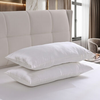 LA MAREY SIGNATURE Seiden Bettw&auml;sche Set, 4 teilig, 230x260cm, 100% Maulbeerseide, Elfenbeinfarben