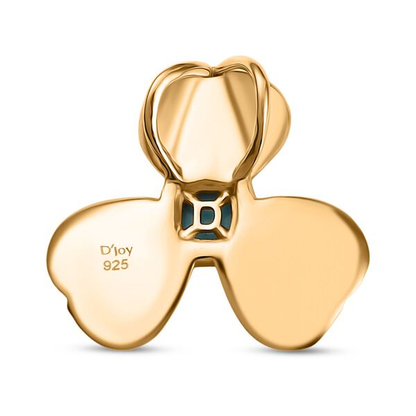 D'Joy AA Sleeping Beauty T&uuml;rkis Anh&auml;nger 925 Silber 750 Gelb Vergoldet ca. 0.31 ct image number 5