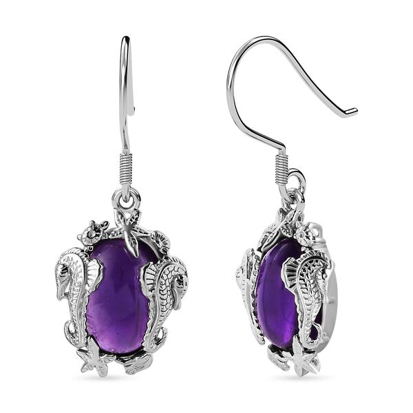 AA Afrikanische Amethyst-Ohrringe - 11,51 ct.