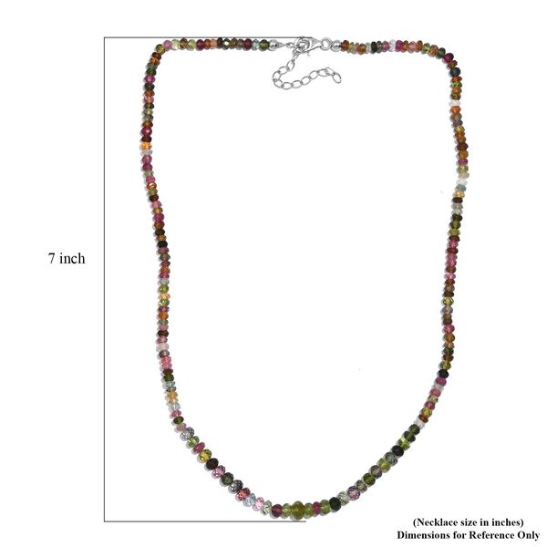 Tansanit und nat&uuml;rliche, &auml;thiopische Welo Opal Halskette, 45 cm - 98 ct. image number 5