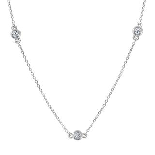 LUXURIANT DIAMOND - Lab Grown Diamant SI-GH SGL zertifiziert Halskette ca. 45 cm 925 Silber rhodiniert ca. 0.50 ct LUXURIANT DIAMOND - Lab Grown Diamant SI-GH SGL zertifiziert Halskette ca. 45 cm 925 Silber rhodiniert ca. 0.50 ct