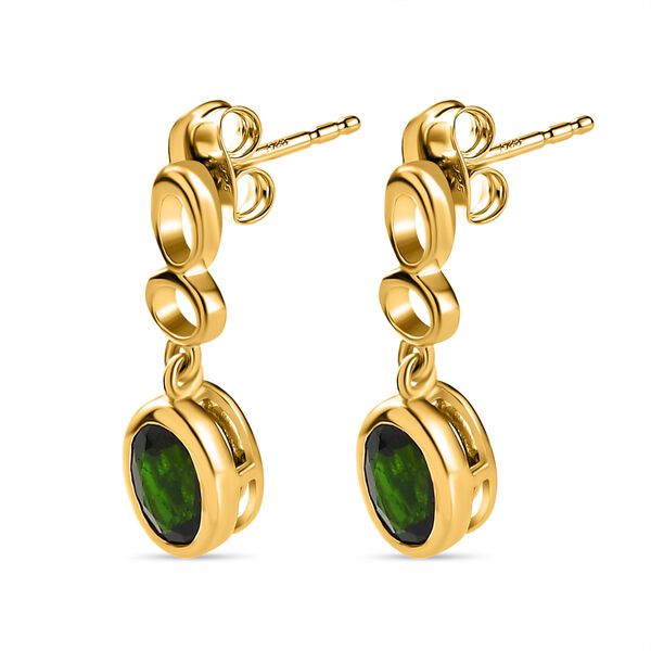 Nat&uuml;rliche Chromdiopsid-Ohrh&auml;nger - 1,65 ct. image number 4