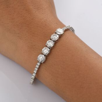 Moissanit Armband, 19 cm - 9,17 ct.