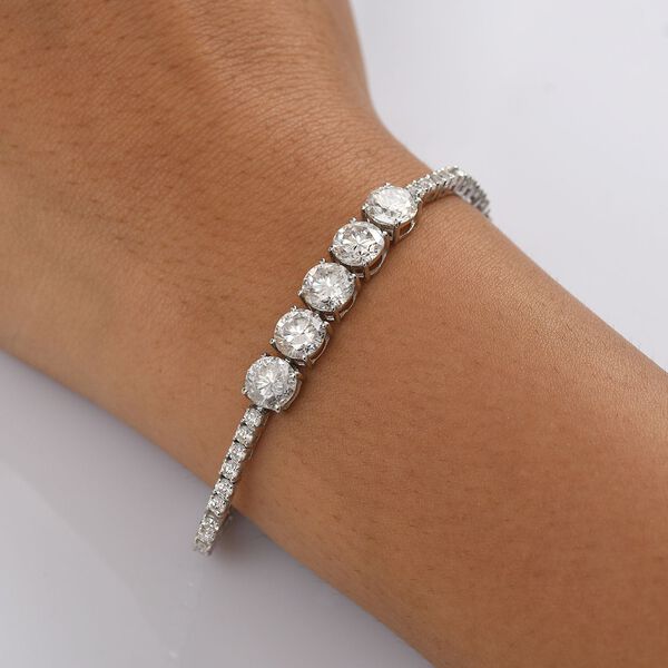 Moissanit Armband, 19 cm - 9,17 ct. image number 3