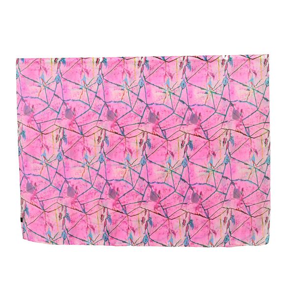 LA MAREY 100% Maulbeerseiden Schal, Pink image number 2