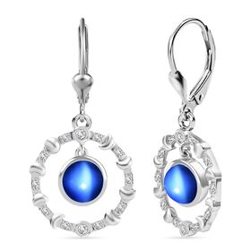 D'Joy Aurora Mondstein und Zirkon Ohrringe - 2,13 ct.