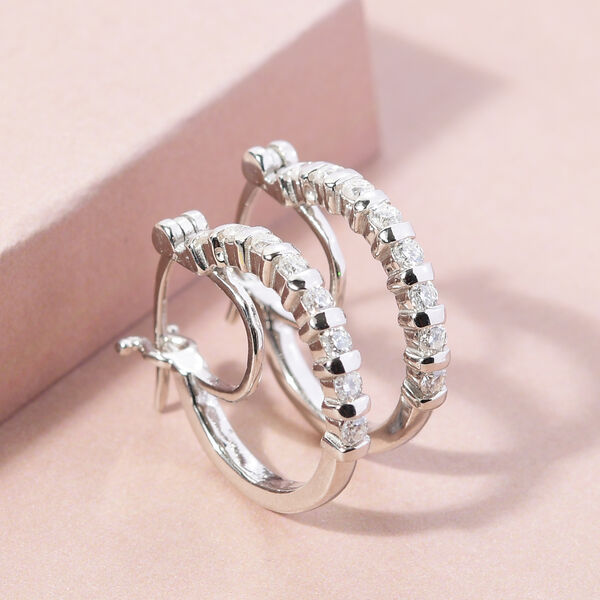 Moissanit Creolen - 0,53 ct. image number 2