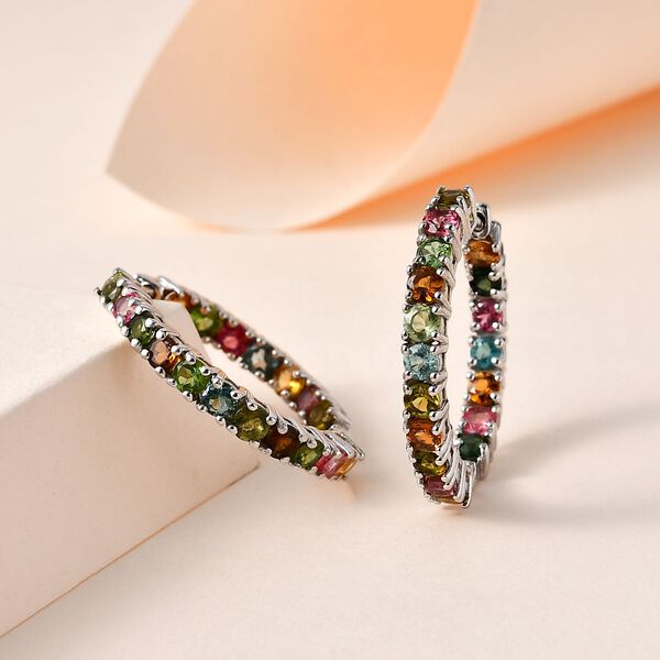 Mehrfach-Turmalin-Ohrringe - 4,36 ct. image number 2