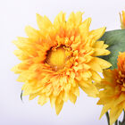 THE 5TH SEASON: Glasvase mit 3 Sonnenblumen, Kunstblumen, Größe 17x17x52 cm  image number 1