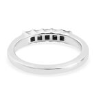 Diamant band Ring 925 Silber Platin-Überzug image number 5