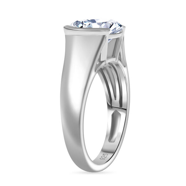 Moissanit Ring, 925 Silber rhodiniert - 2,97 ct. image number 5
