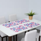 4er-Tischset, Blumenmuster, Rosa