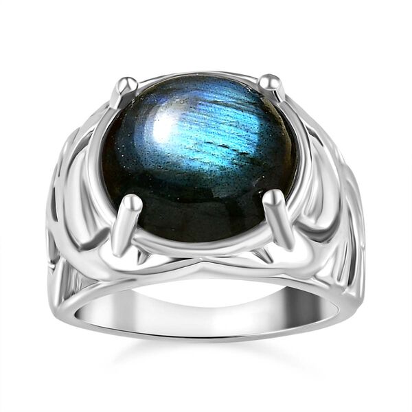 Labradorit Ring, Messing (Gr&ouml;&szlig;e 16.00) ca. 5.82 ct image number 4