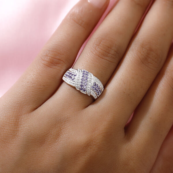 Amethyst Zirkonia Ring 925 Silber  ca. 0,92 ct image number 3