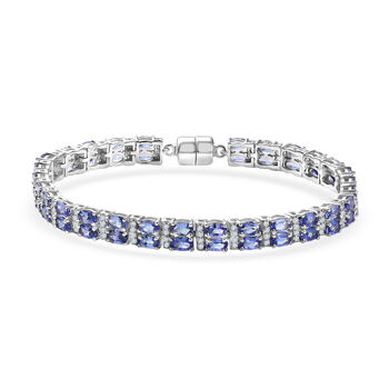 D'Joy Tansanit und Moissanit 20cm Armband - 13,63 ct.
