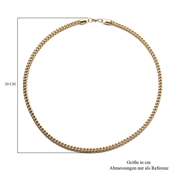 Halskette ca. 60 cm Edelstahl vergoldet image number 5