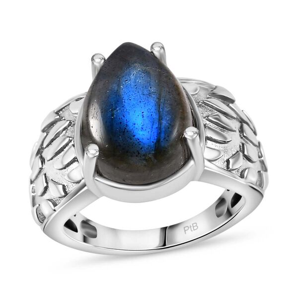 Labradorit Ring Messing (Größe 16.00) ca. 6,13 ct image number 5