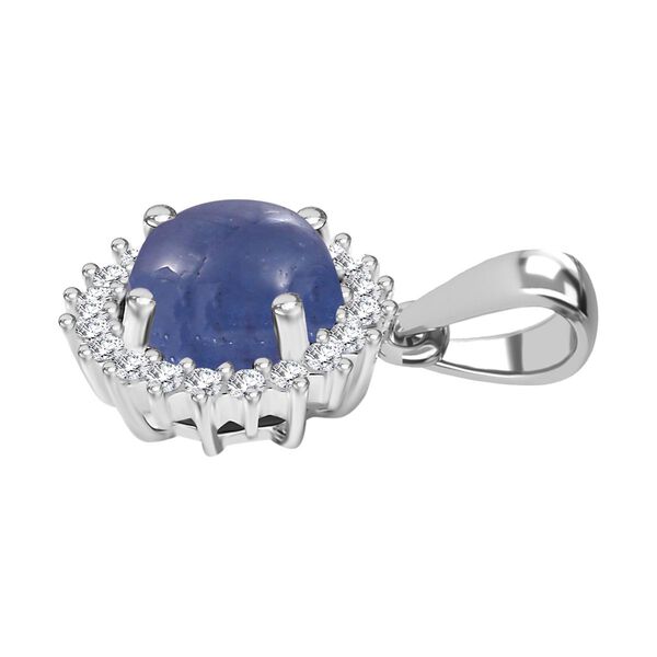 AA Tansanit und Moissanit Anh&auml;nger - 1,28 ct. image number 4