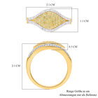 Natürlicher, gelber und weißer Diamant-Ring - 0,50 ct. image number 5