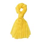 LA MAREY - 100% Maulbeeren-Seidenschal, Chiffon, 110x180 cm, Gelb