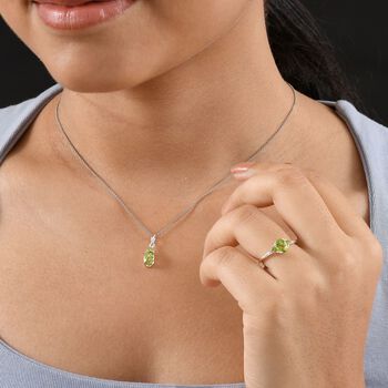 Nat&uuml;rliches Peridot Schmuckset - 2,24 ct.