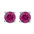 AAA Nat&uuml;rliche Radiant Ember Granat Ohrringe, 925 Silber rhodiniert ca. 0.86 ct