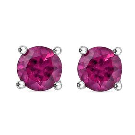 AAA Radiant Ember Granat Ohrringe, 925 Silber rhodiniert - 0,86 ct.